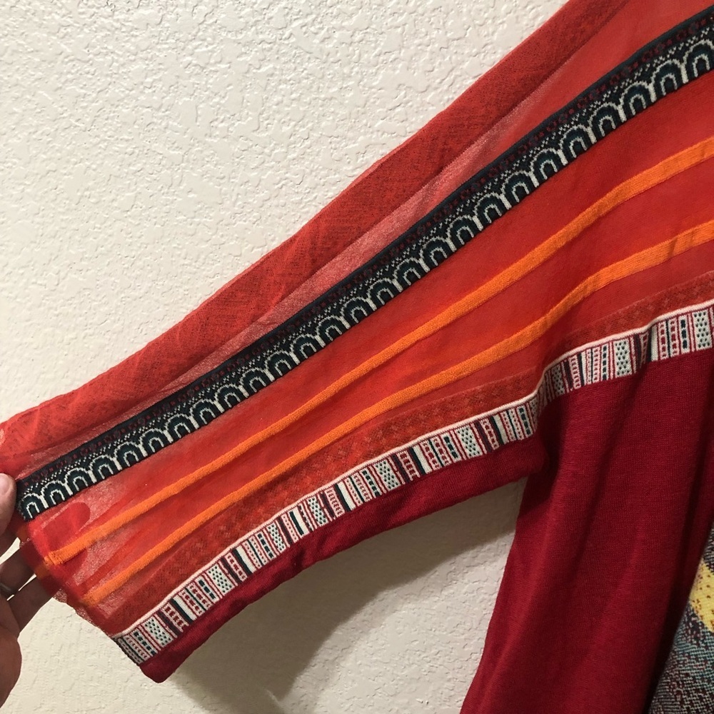 SOLD VKO Sundance Splendid Inspirations Duster Kimono Cardigan Western - Size 40 - Picture 4 of 9